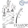 Ideal Standard Ceraplan Bath and Shower Mixer2 Hole Tap Spare Parts
